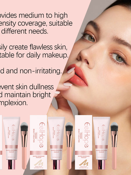 Eelhope Concealer Liquid Foundation Natural Lightweight Moisturizing And Brightening Concealer Strong Oil Control Concealer Liquid Foundation