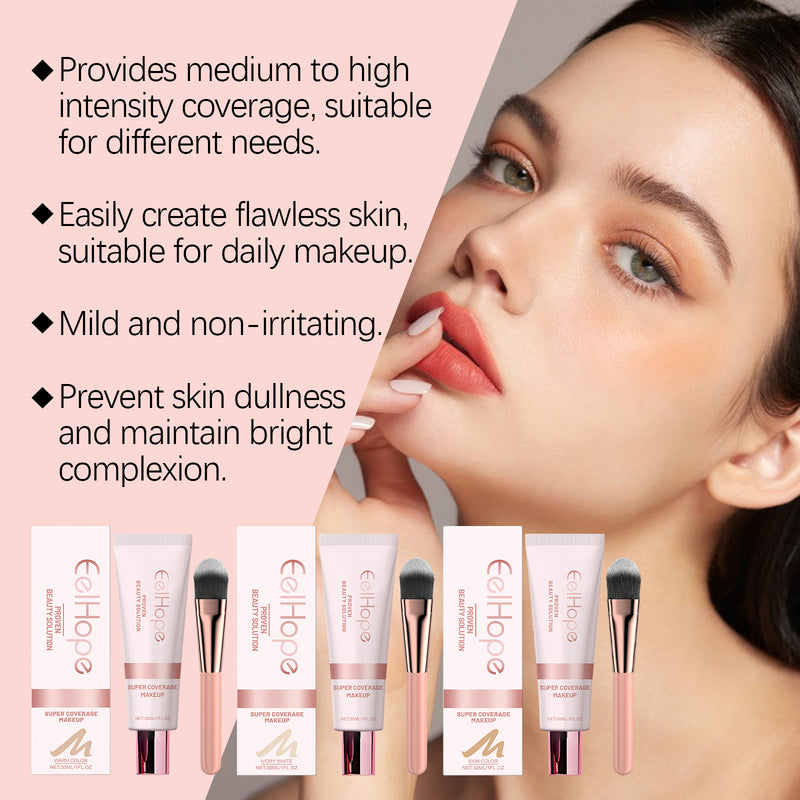 Eelhope Concealer Liquid Foundation Natural Lightweight Moisturizing And Brightening Concealer Strong Oil Control Concealer Liquid Foundation