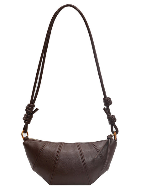 Brown bag women's crossbody bag cow horn bag