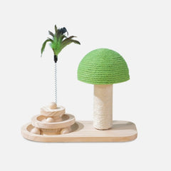 Pet Cat Tree Toys Cat Scratch Post Pet Furniture Scratching Post Cats Claw Scratcher Double Sisal Balls Cat Accessories