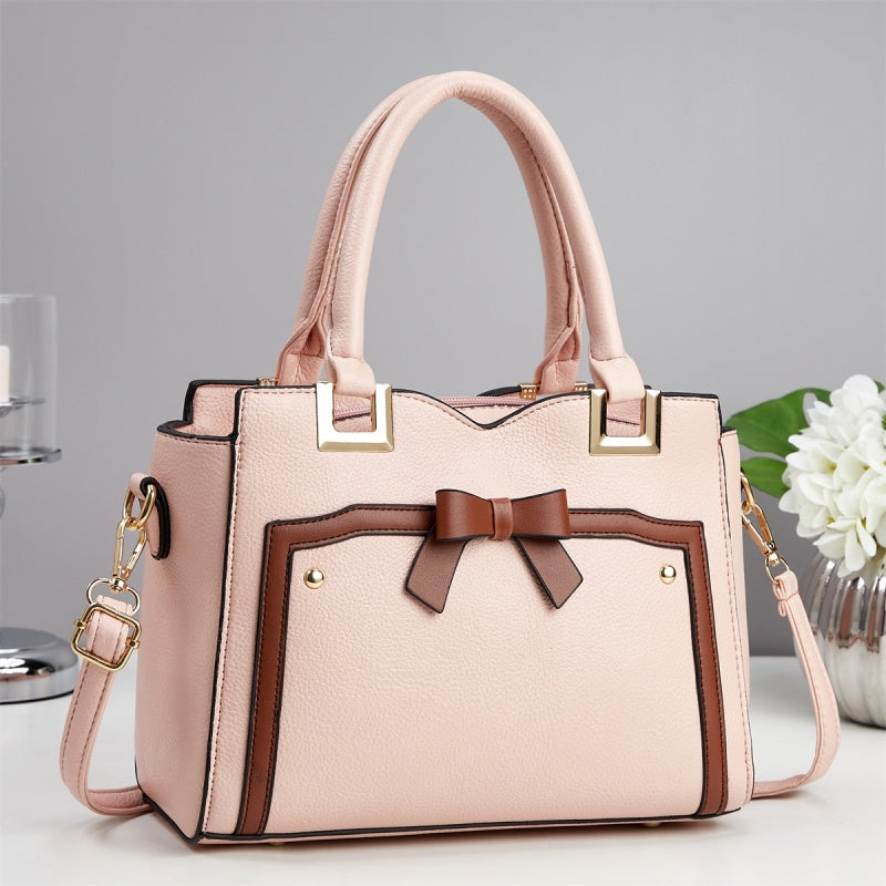 Fashion Striped Composite Shoulder Bag for Women — Luxury Chain Strap Commuter Handbag