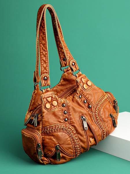 Vintage women's handbag large capacity single shoulder crossbody bag