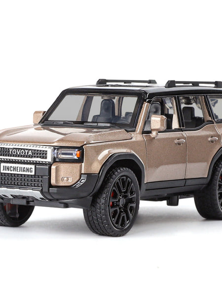 1: 32 Prado car model alloy sound and light simulation SUV domineering off-road vehicle boy toy car decoration
