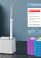 One-Time Use Toilet Brush Set, No Dead Corners, Household Disposable Replaceable Cleaning Brush Head, Antibacterial Toilet Brush for Bathroom