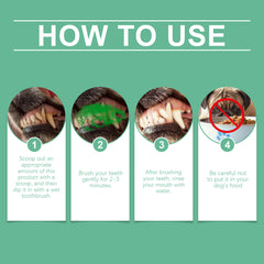 Yegbong Tooth Cleaning Powder For Dogs, A Gentle Formula To Freshen Breath And Protect Pet Oral Health Cleaning Powder