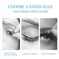 EELHOE False Eyelash Glue, Lightweight Self-Adhesive False Eyelash Glue Gentle And Non-Irritating