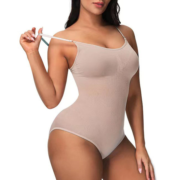 Non steel ring one-piece bra three-dimensional chest support body shaping and abdominal compression