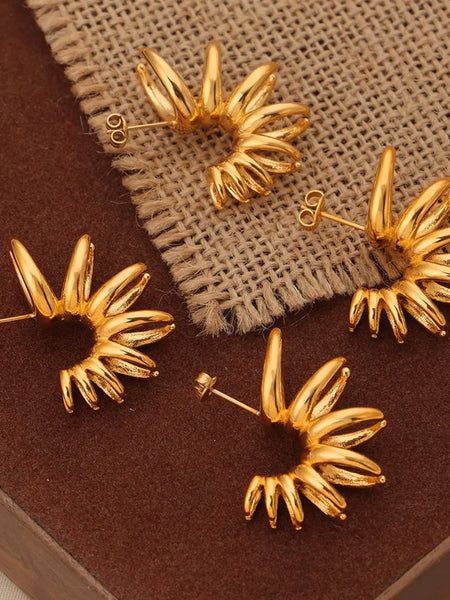 Titanium Steel Irregular Shape Earrings