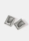 Stainless Steel Rectangular Stud Earrings