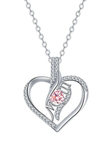 MOM Love Inlaid Women's Necklace Mother's Day Gift