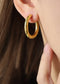 18K Gold-Plated Huggie Earrings
