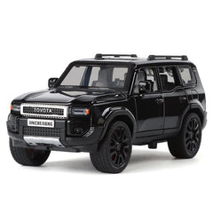 1: 32 Prado car model alloy sound and light simulation SUV domineering off-road vehicle boy toy car decoration