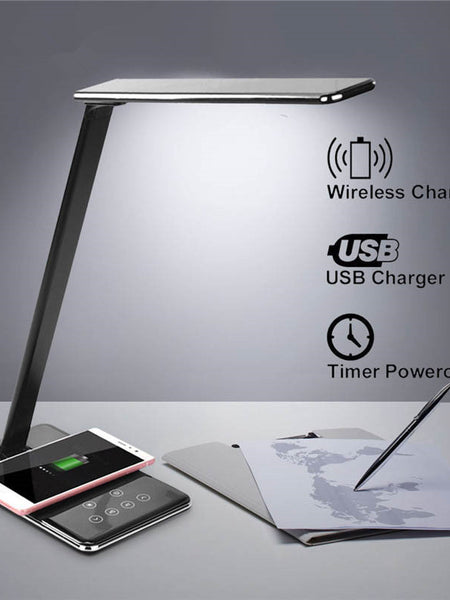 Huawei Apple Wireless Charging Desk Lamp LED Eye Protection Desk Lamp Bedside Folding