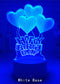 Love Series 3d Night Light Confession Gift