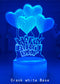 Love Series 3d Night Light Confession Gift