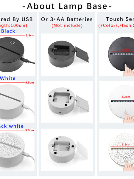 Love Series 3d Night Light Confession Gift