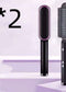 New 2 In 1 Hair Straightener Hot Comb Negative Ion Curling Tong Dual-purpose Electric Hair Brush