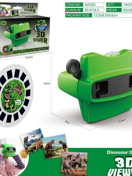 3D Animal Observation Machine Stereoscopic Rotating Wheel, Viewing and Puzzle Education DV Projector Toy