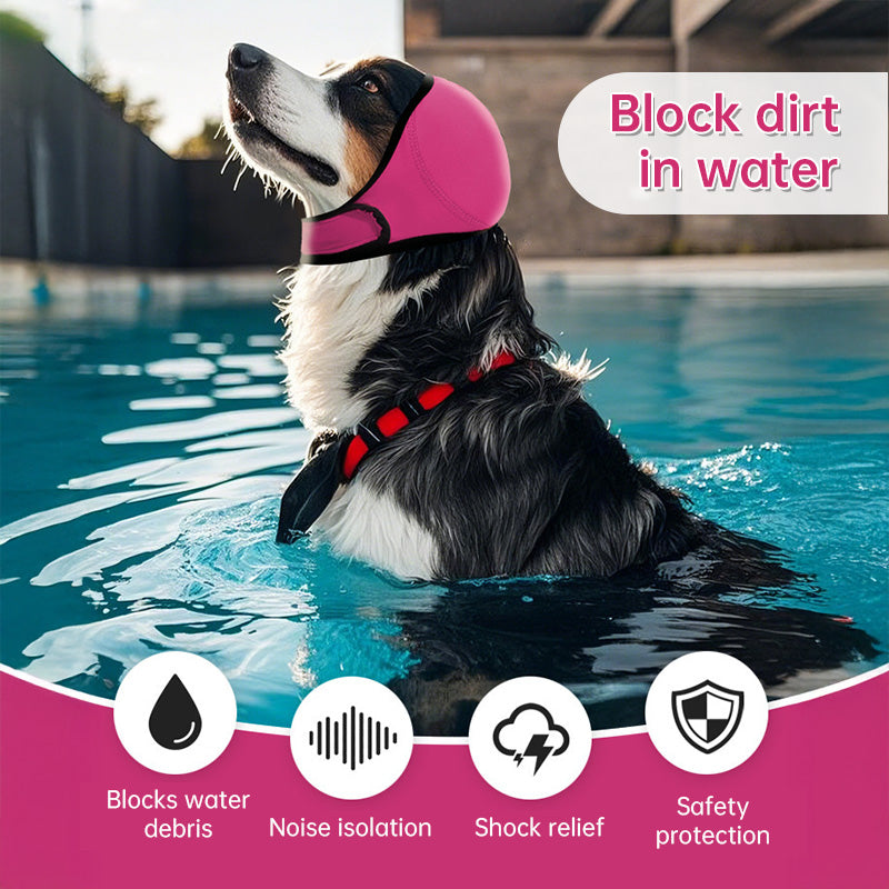 Waterproof Dog Ear Muffs: For Swimming/Grooming, Noise-Cancelling, Calming (Anxiety Relief & Shock Prevention)