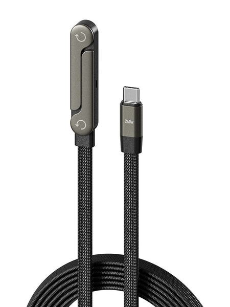 Fast Charging Foldable Bracket Data Cable 2-in-1 Data Wire Foldable Phone Tablet Stand Type-C To Type-C USB-A To Type-C