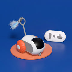 Remote Control Interactive Cat Car Toy USB Charging Chasing Automatic Self-moving Remote Smart Control Car Interactive Cat Toy Pet Products