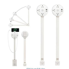 Power socket sofa bedside table extender