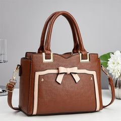 Fashion Striped Composite Shoulder Bag for Women — Luxury Chain Strap Commuter Handbag