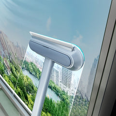 3-in-1 Pet Hair Remover Brush: Long-handle window & pet fur cleaning tool for cat/dog hair.