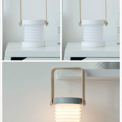 Foldable Touch Dimmable Reading LED Night Light Portable Lantern Lamp USB Rechargeable For Home Decor