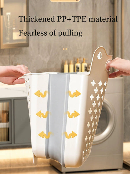 Dirty clothes basket, storage basket, foldable household wall hanging, dirty clothes bucket, laundry basket, shower, bathroom, a