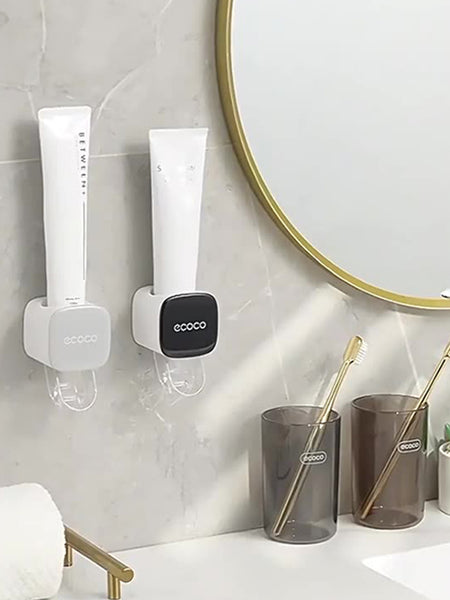 Wall - mounted Automatic Dust - proof Toothpaste Dispenser for Adults and Children - Bathroom Accessories Set