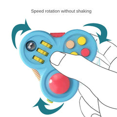 Fidget Pad Stress Relief Handheld Gyroscope Magic Cube Game Controller Finger Toy Creative Decompression Toy