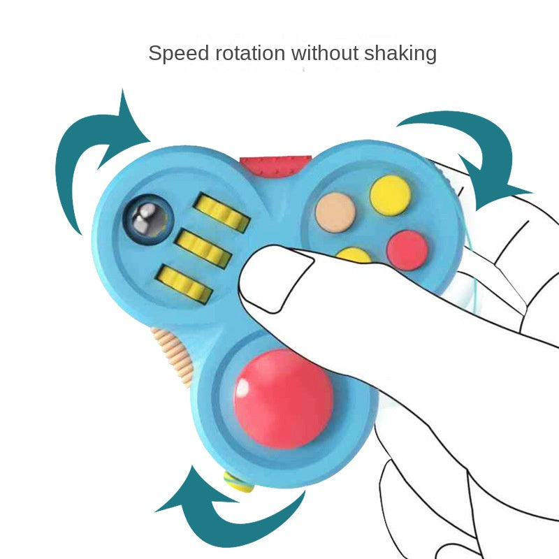 Fidget Pad Stress Relief Handheld Gyroscope Magic Cube Game Controller Finger Toy Creative Decompression Toy