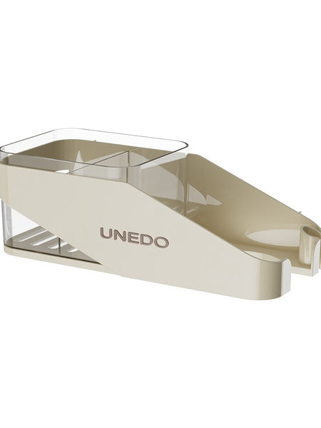Cream hair dryer storage rack, non perforated wall mounted bathroom hair dryer rack, hair dryer holder, bathroom rack