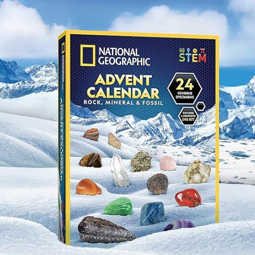 Advent Calendar Rock Blind Box 24-Day Countdown Surprise Mineral Gift Set