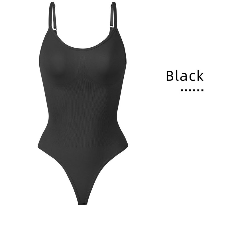 Non steel ring one-piece bra three-dimensional chest support body shaping and abdominal compression