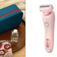 2 In 1 Hair Removal Epilator USB Rechargeable Trimmer Women Body Razor Face Leg Armpit Bikini Hand Pubic Shaver Hair Remover