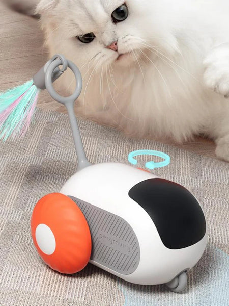 Remote Control Interactive Cat Car Toy USB Charging Chasing Automatic Self-moving Remote Smart Control Car Interactive Cat Toy Pet Products