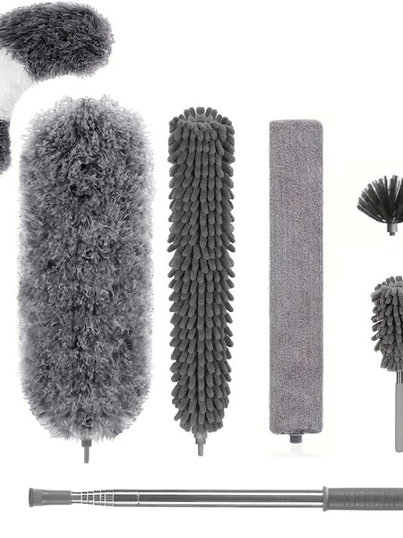 Duster for Home Dusting and Ceiling Cleaning with Extendable Handle