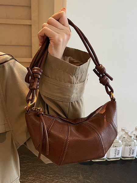 Brown bag women's crossbody bag cow horn bag