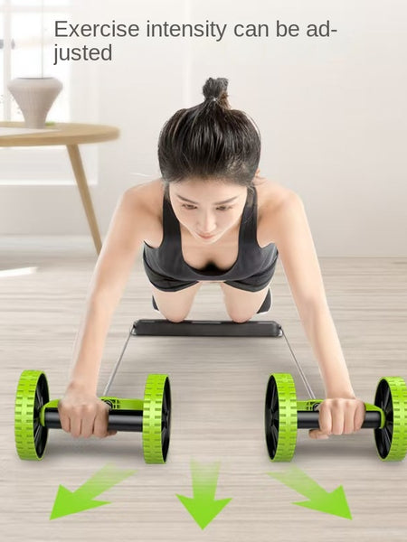 Cross-border Multi-functional Abdominal Trainer Ab Wheel Twist Plate Ab Roller Premium Rotating with Pull Rope Ab Roller