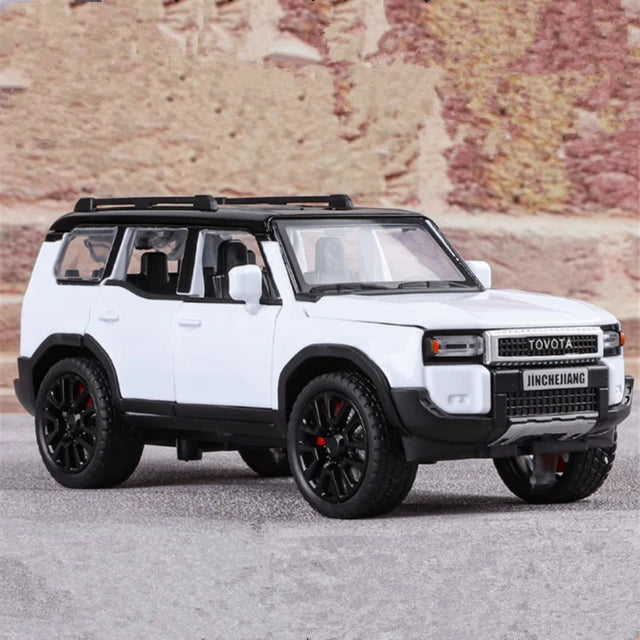1: 32 Prado car model alloy sound and light simulation SUV domineering off-road vehicle boy toy car decoration