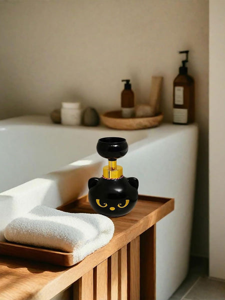 Cute Cat Paw Foam Soap Dispenser. Flower-shaped, funny. Cat lover gift for bathroom/kitchen.