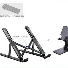 Laptop Stand Foldable Portable Cooling Pad Elevated N3 Bracket Aluminum Desktop Stable Computer Stand