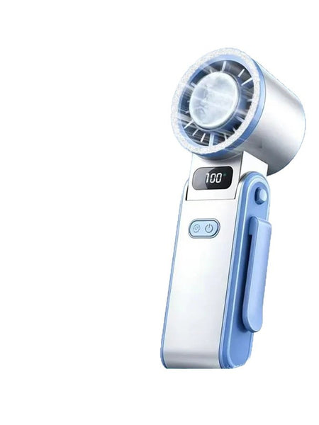 Handheld High-Speed Ice Cooling Fan — 100-Speed USB Rechargeable Portable Personal Fan, 3600mAh