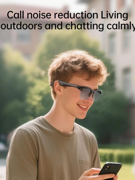 AI intelligent wireless Bluetooth 6.0 glasses listening to music making calls sports long battery life AI translation