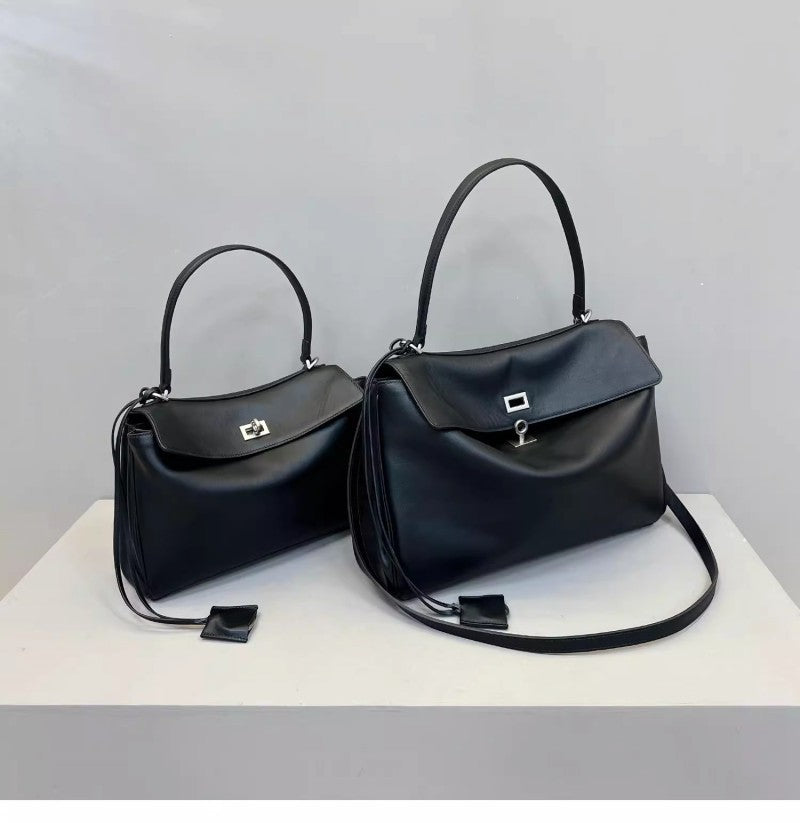 Vintage Suede Matte Kelly Bag — Elegant Shoulder, Crossbody & Underarm Tote for Women