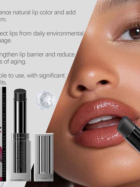 zephoco Obsidian Warming Lip Balm, Gently Moisturizes, Moisturizes, Reduces Lip Lines, And Careens Tender Lips