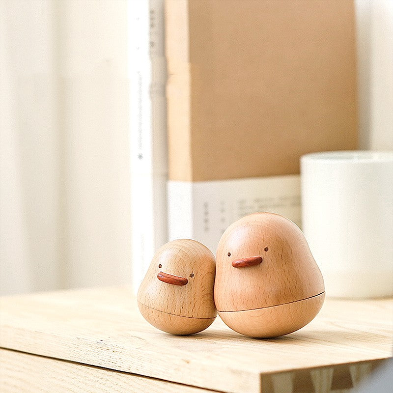 Birthday Gift Love You Duck Wood Music Box