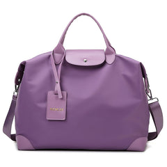 Oxford Cloth Travel & Fitness Tote Bag for Women — Large Capacity Embroidered Shoulder Bag